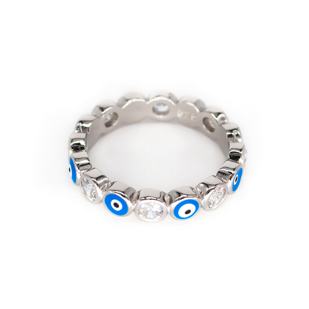 Evil Eye Cubic Zirconia Ring