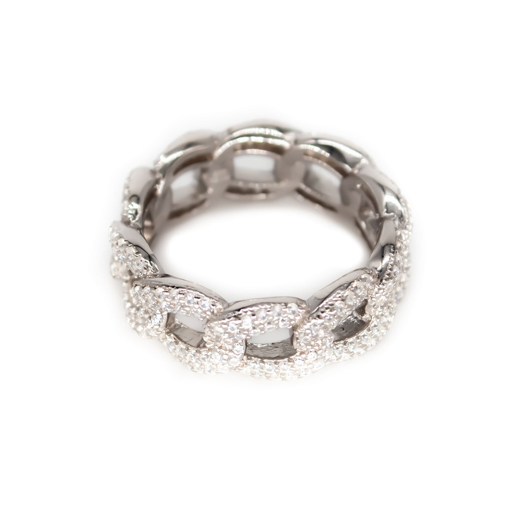 Sterling Silver Curb-Link Ring